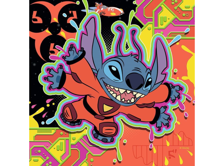 RAVENSBURGER Puzzle Disney: Stitch 3x49 dielikov