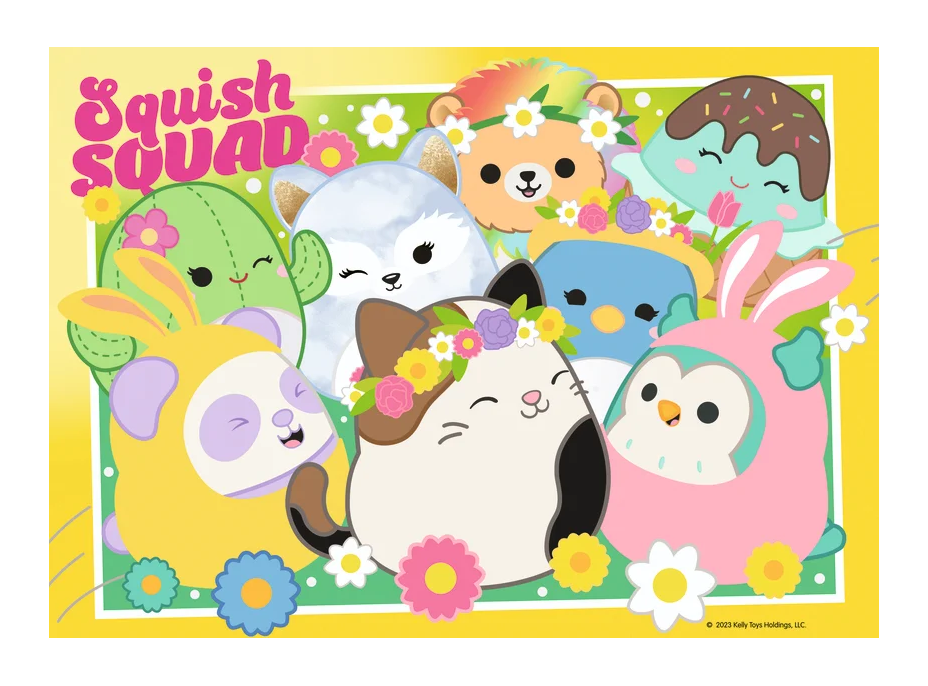 RAVENSBURGER Puzzle Squishmallows 4x100 dielikov