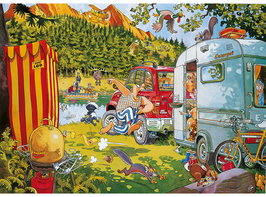 JUMBO Puzzle WASGIJ 7: Medvedí potreby! 1000 dielikov