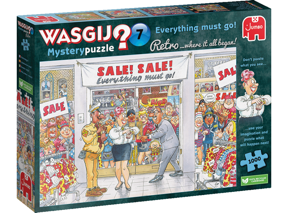 JUMBO Puzzle WASGIJ Mystery 7: Všetko musí preč! 1000 dielikov