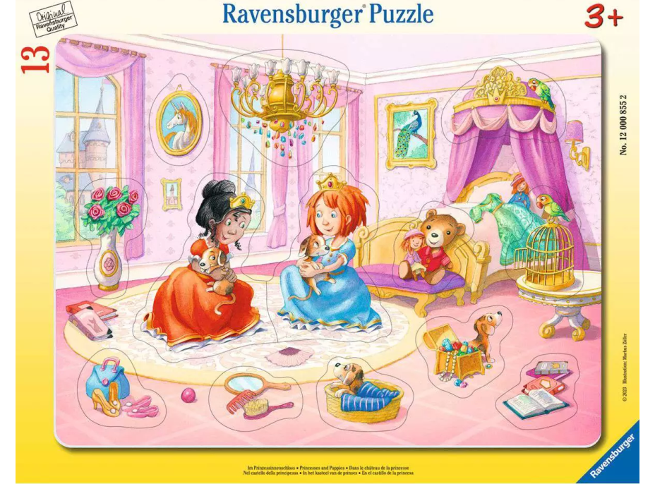 RAVENSBURGER Vkladačka Princezné sa hrajú 13 dielikov