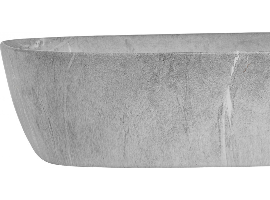 Keramické umývadlo ANIČKA - šedé - imitácia kameňa