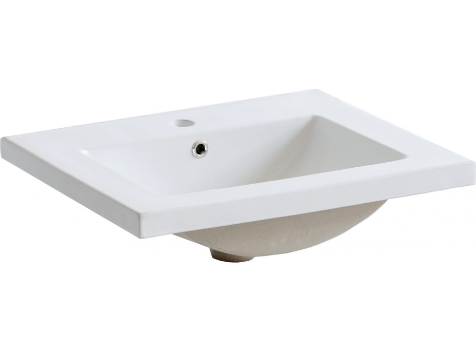 Keramické umývadlo MODEST 60 cm - biele
