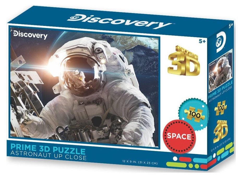 PRIME 3D Puzzle Astronaut zblízka 3D 100 dielikov