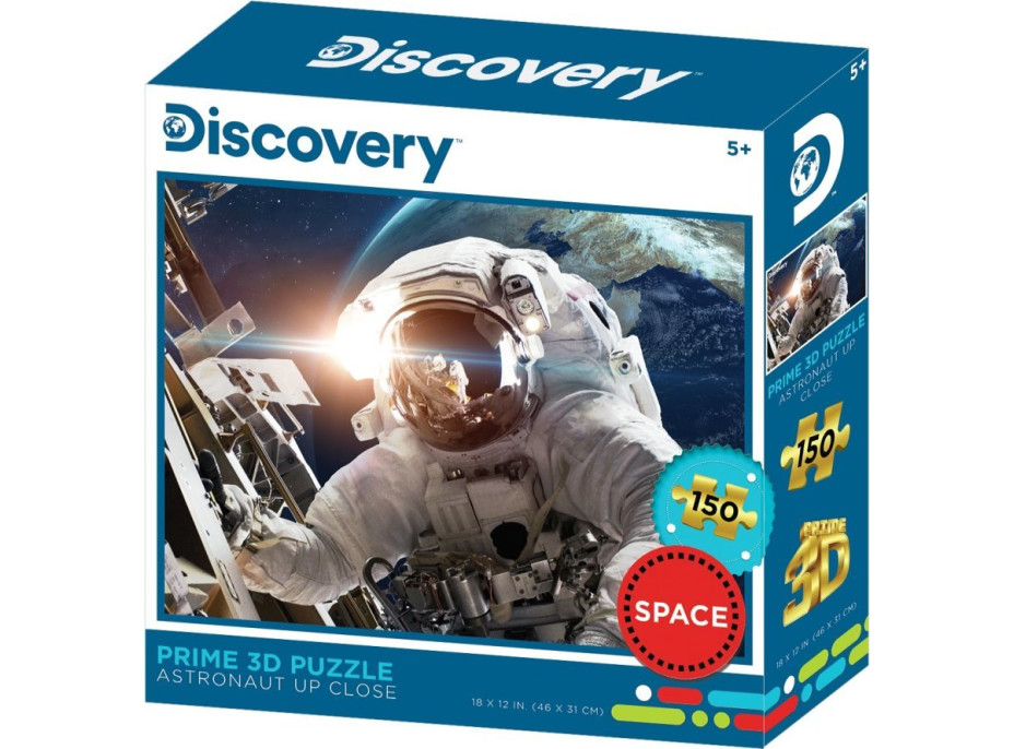 PRIME 3D Puzzle Discovery: Astronaut 3D 150 dielikov