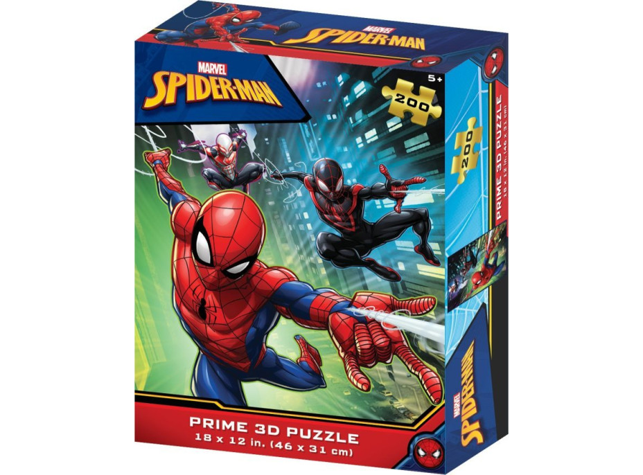PRIME 3D Puzzle Spiderman 3D 200 dielikov