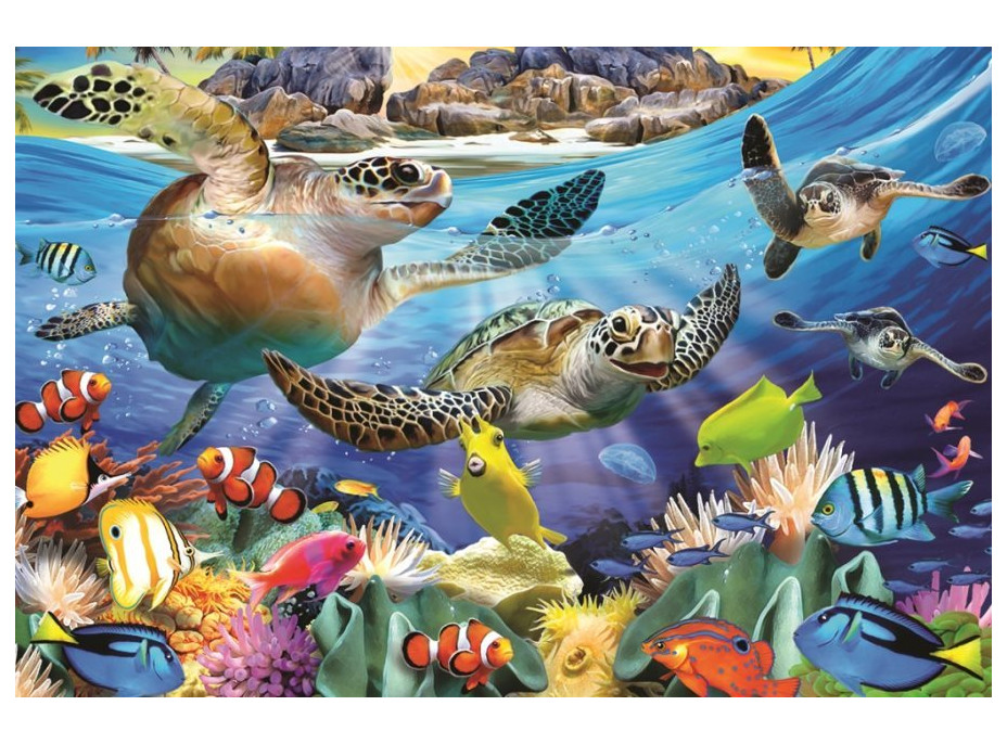 PRIME 3D Puzzle Korytnačky 3D 63 dielikov
