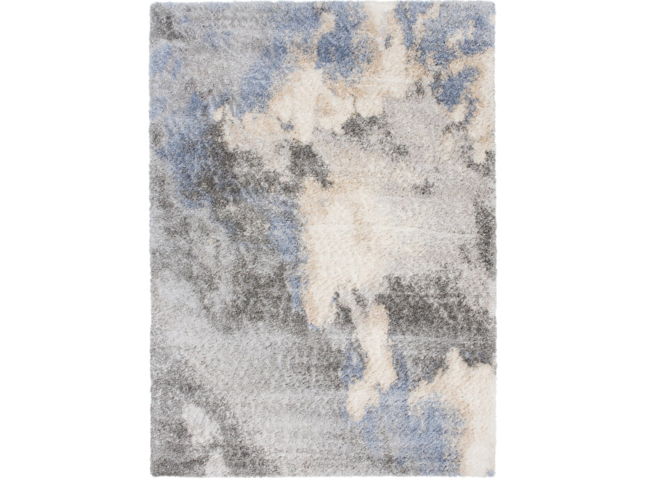 Kusový koberec Shagggy VERSAY Sky - sivý/modrý