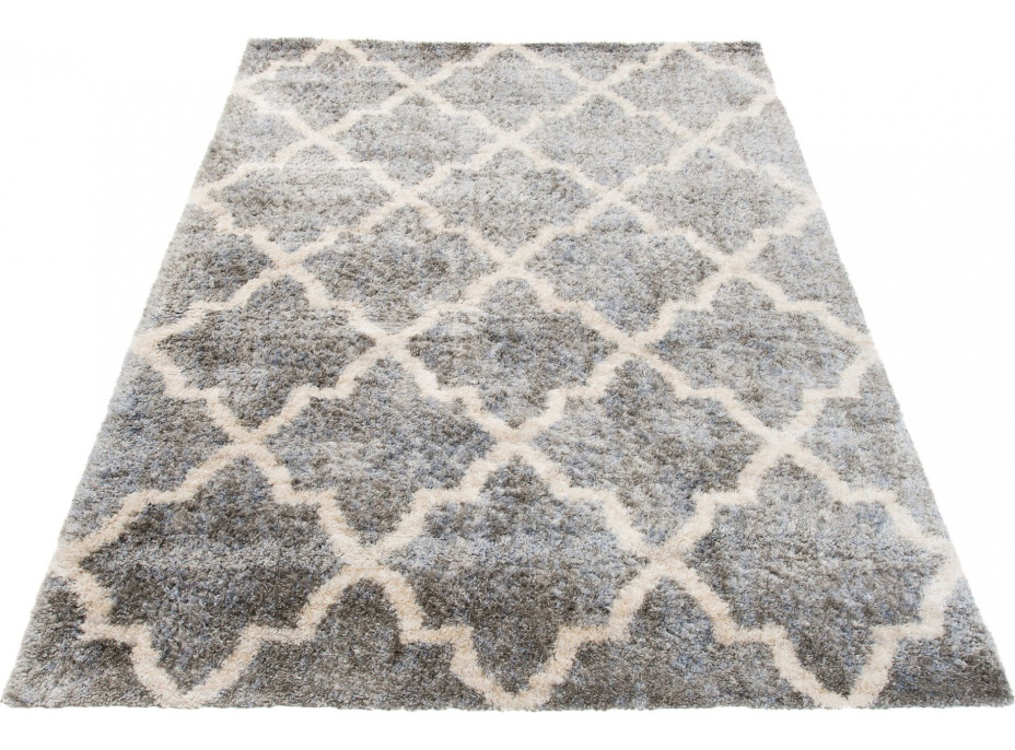 Kusový koberec Shaggy VERSAY Orient - tmavo šedý
