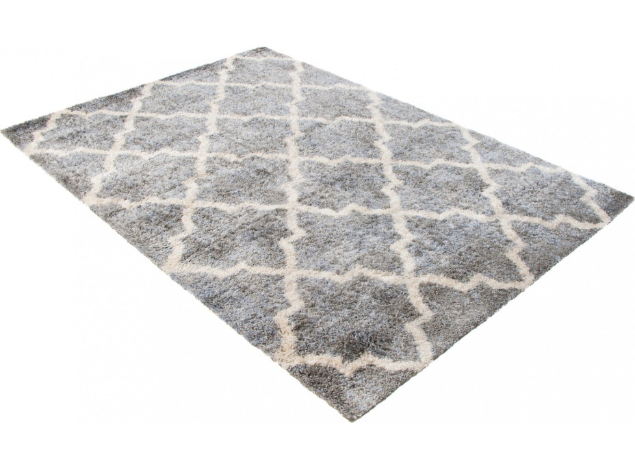 Kusový koberec Shaggy VERSAY Orient - tmavo šedý