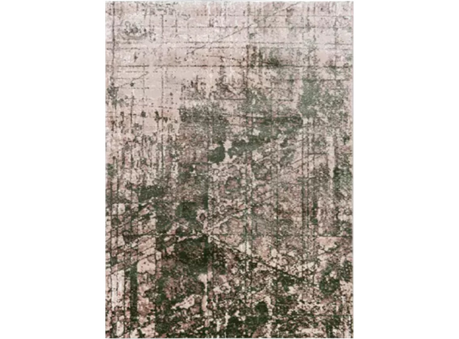 Kusový koberec ASTHANE Thread - béžový/tmavo zelený