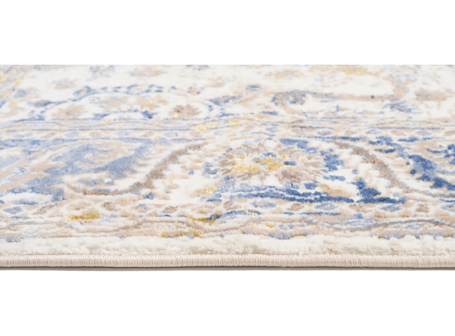 Kusový koberec ASTHANE Classic - biely/tmavomodrý/hnedý