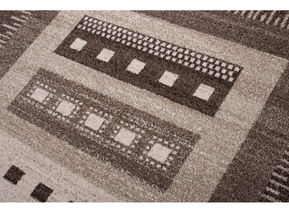 Kusový koberec SARI Outline - tmavo béžový