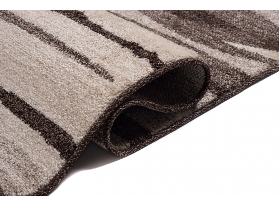 Kusový koberec SARI Ripple - hnedý