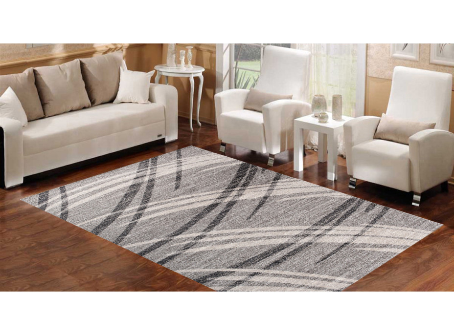 Kusový koberec SARI Grass - šedý
