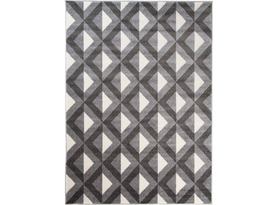Kusový koberec MAROKO Grid - šedý