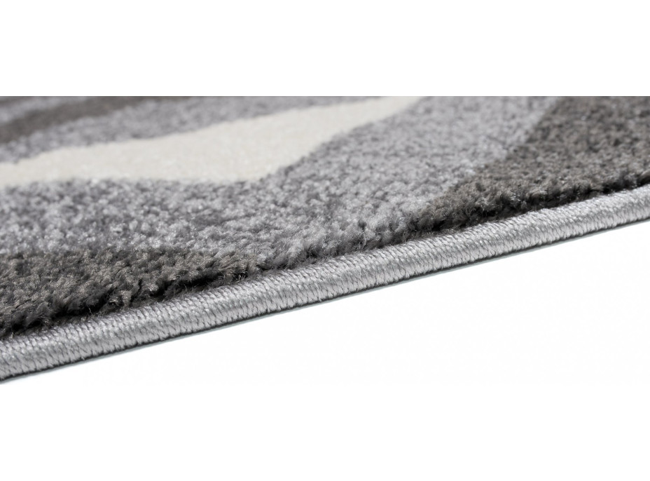 Kusový koberec MAROKO Grid - šedý