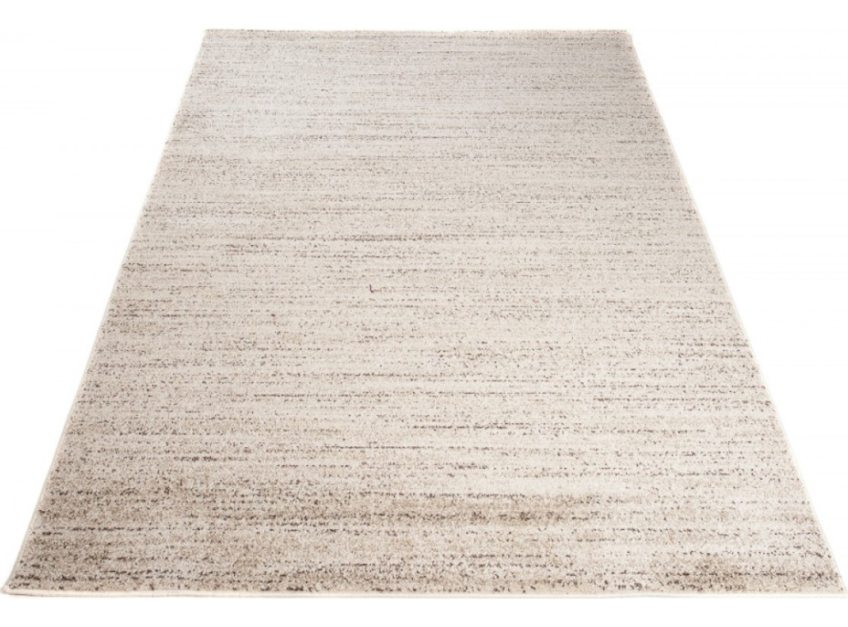 Kusový koberec SARI Mono - krémový/hnedý