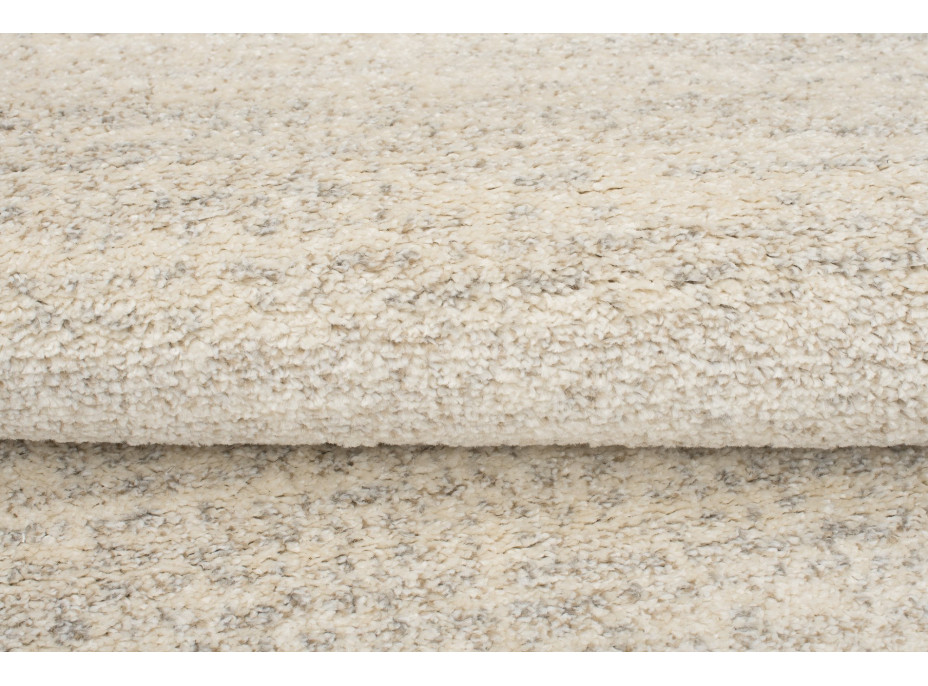 Kusový kulatý koberec SARI Mono - krémový
