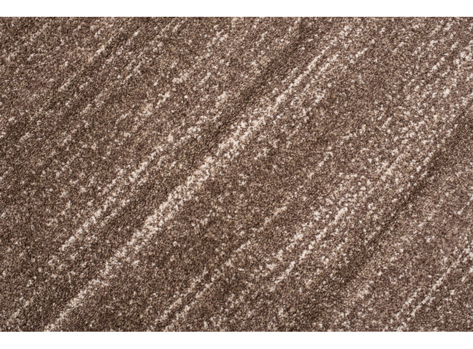Kusový okrúhly koberec SARI Mono - svetlo hnedý