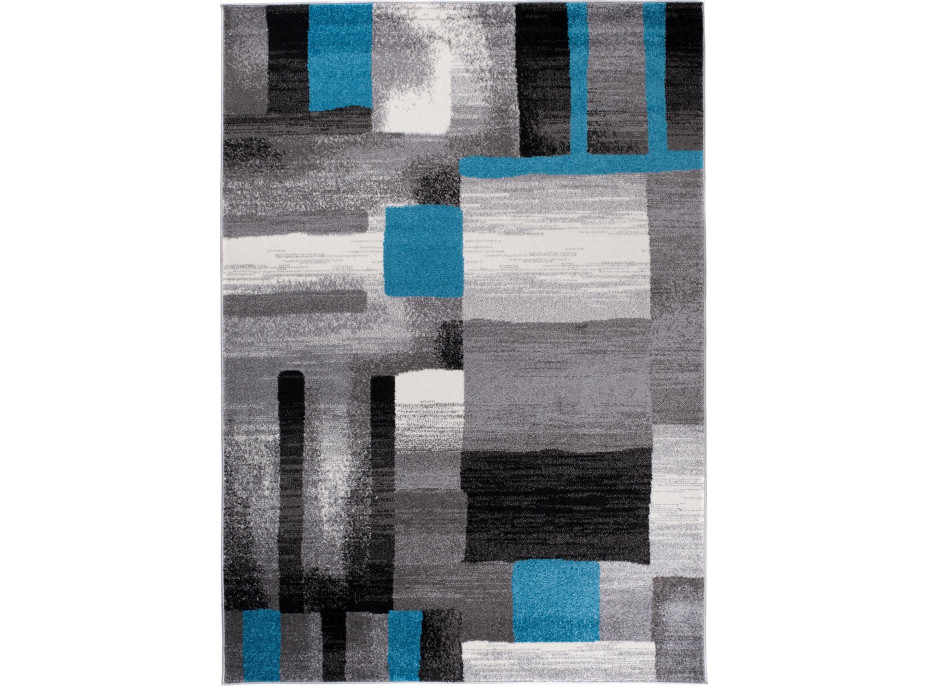 Kusový koberec JAVA Pieces - šedý/modrý