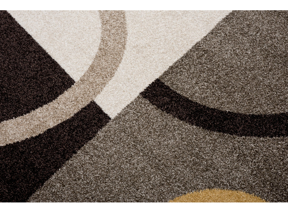 Kusový koberec JAVA Bubbles - šedý/krémový
