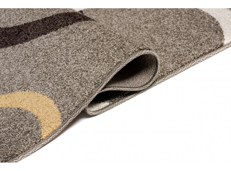Kusový koberec JAVA Bubbles - šedý/krémový