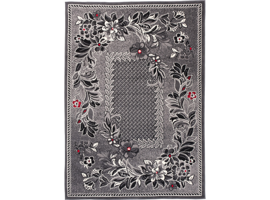 Kusový koberec TAPIS Flora - šedý