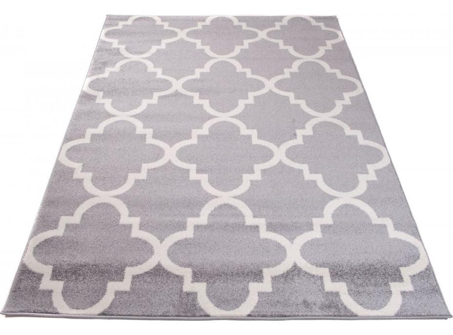 Kusový koberec JAVA Maroko - svetlo šedý