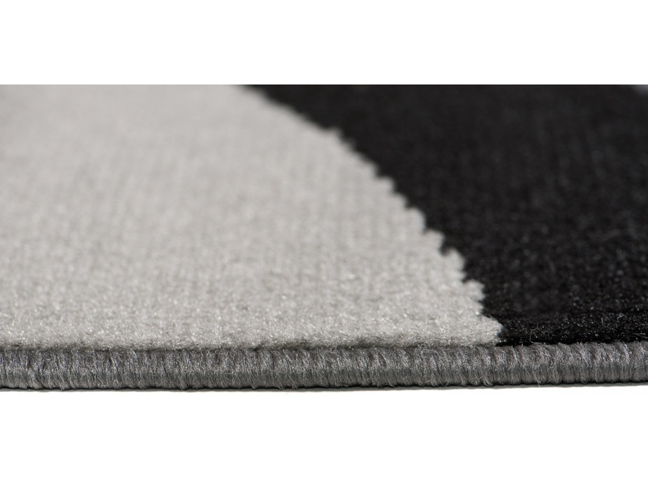 Kusový koberec TAPIS Vlny - šedý/tmavě šedý