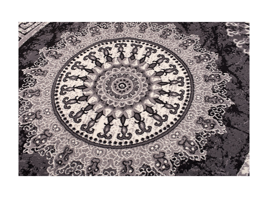 Kusový koberec TAPIS Rosette - tmavo šedý
