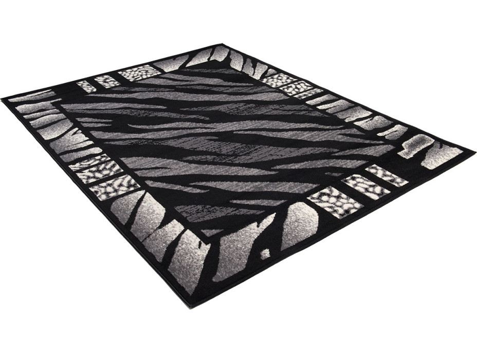 Kusový koberec TAPIS Safari - čierny/sivý