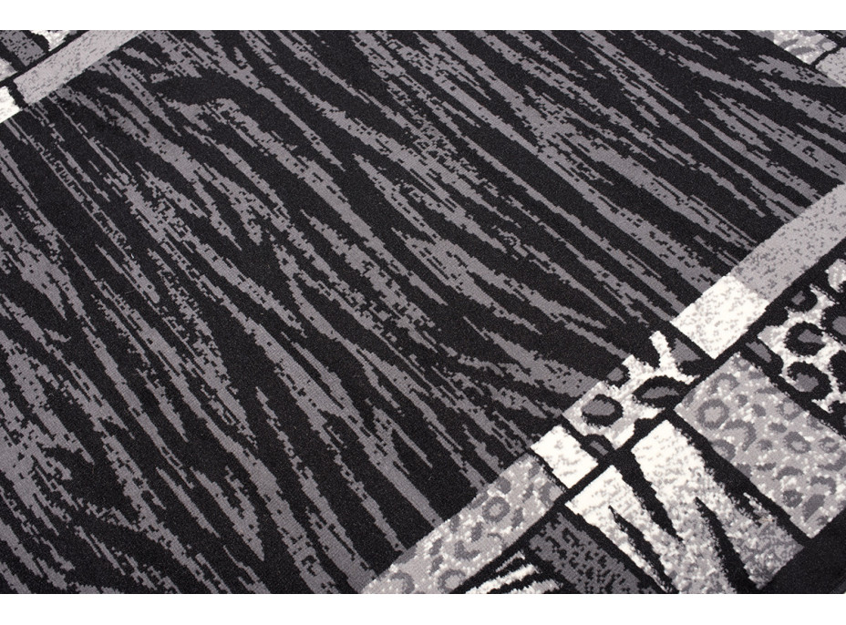 Kusový koberec TAPIS Skin - čierny/sivý