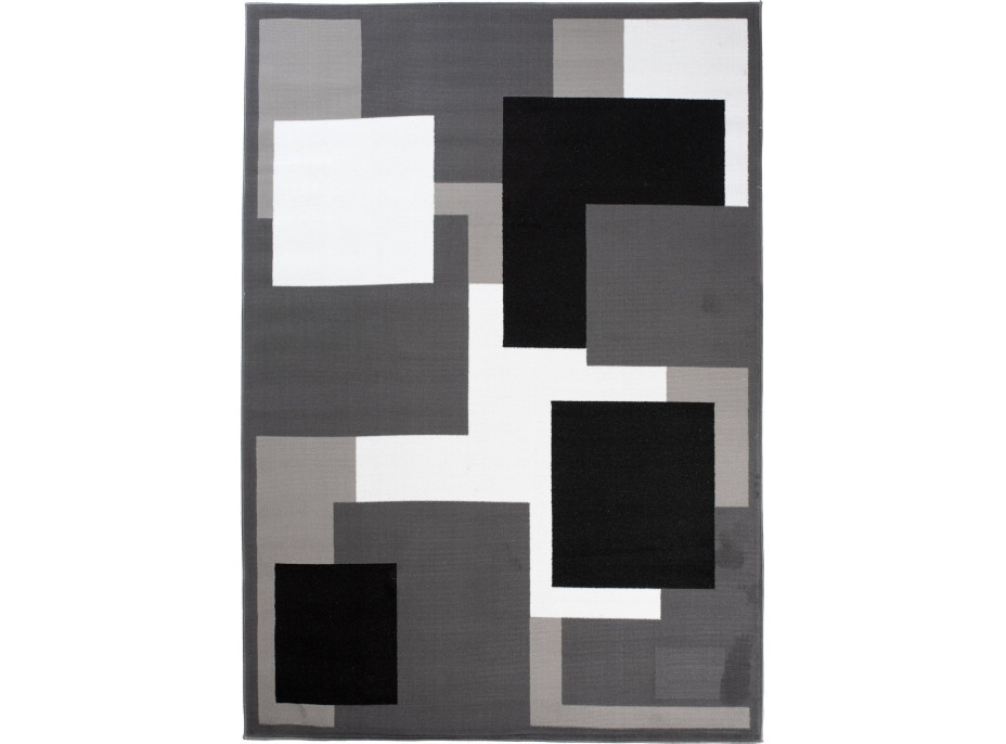 Kusový koberec TAPIS Squares - tmavo šedý