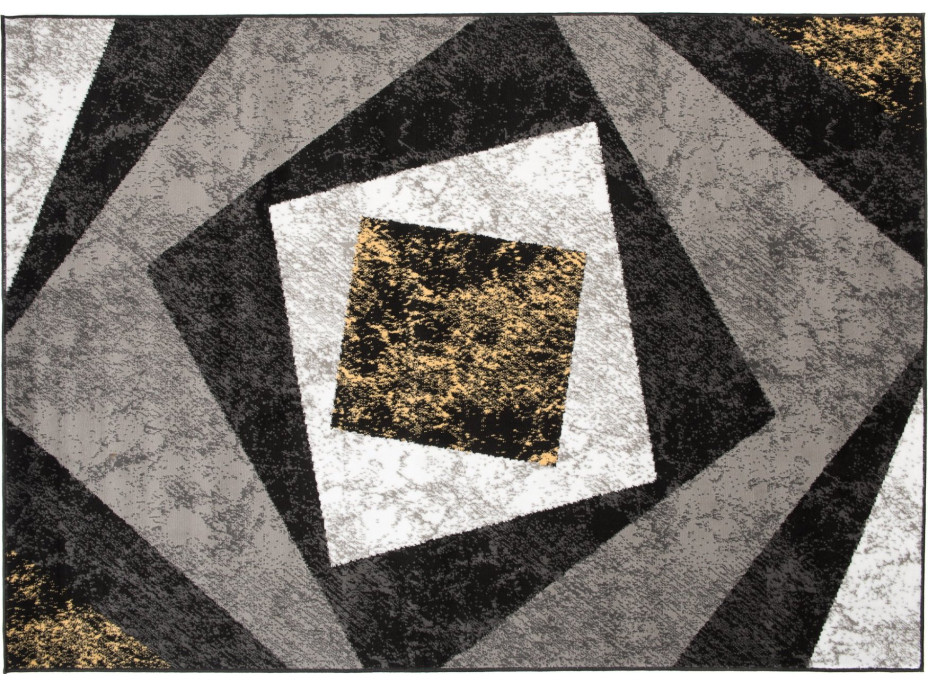 Kusový koberec TAPIS Vertigo - žltý/sivý