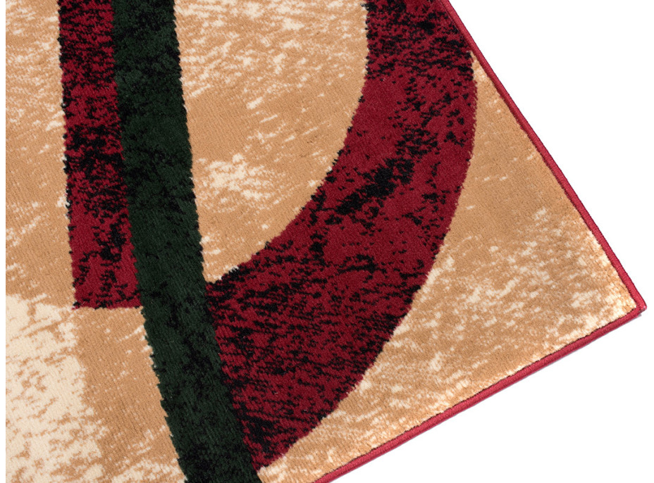 Kusový koberec TAPIS Circle - červený/béžový