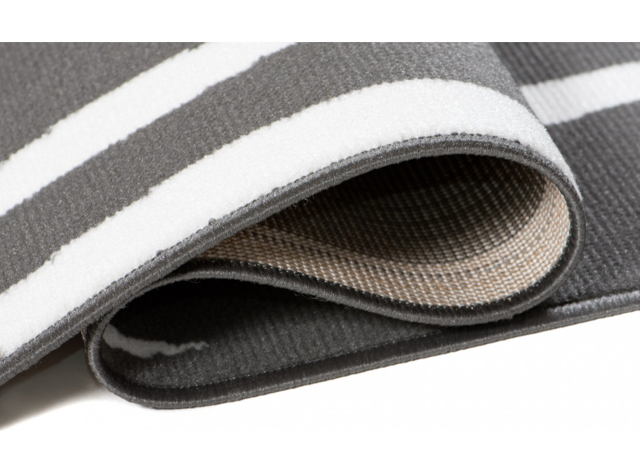 Kusový koberec TAPIS Flick - tmavo šedý