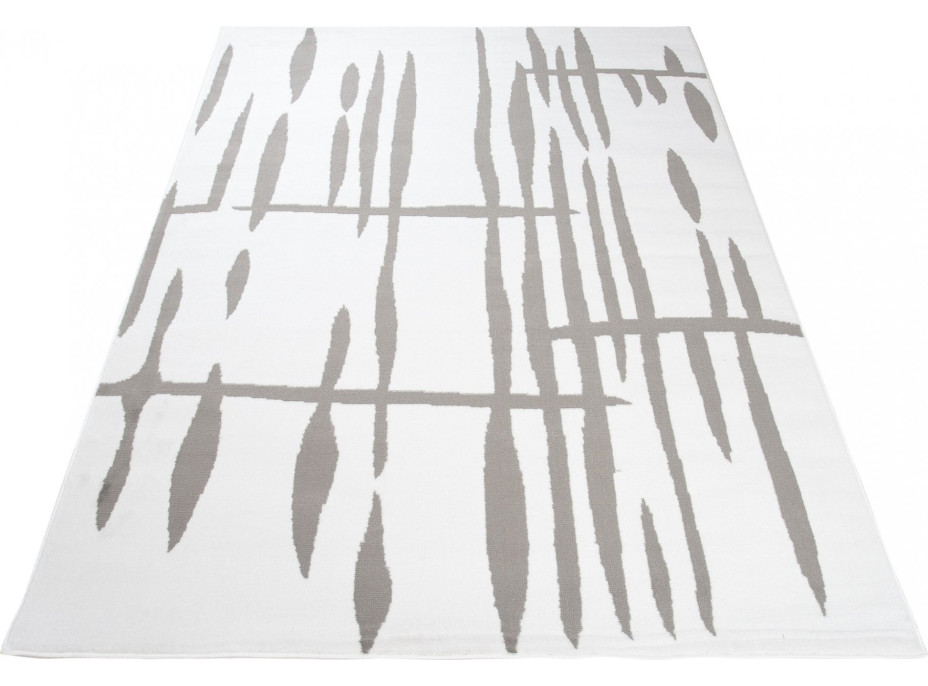 Kusový koberec TAPIS Flick - biely