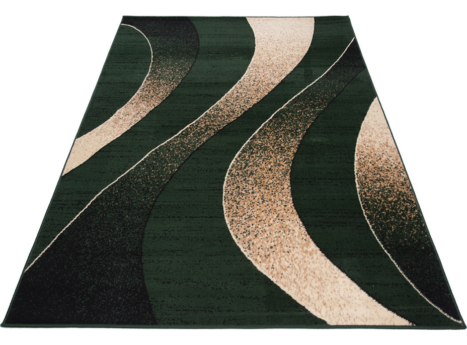 Kusový koberec TAPIS Waves - zelený/béžový