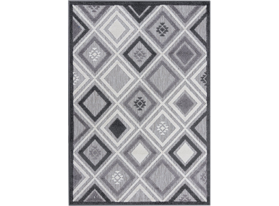 Kusový koberec AVENTURA Squares - šedý