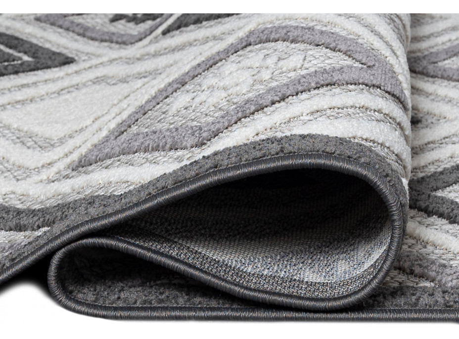 Kusový koberec AVENTURA Squares - šedý