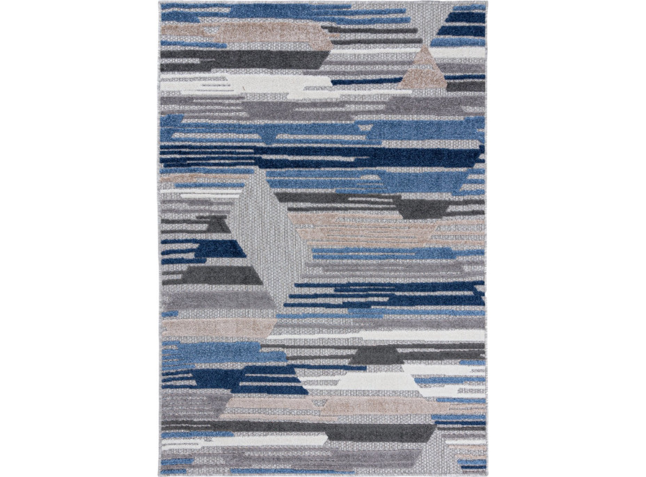 Kusový koberec AVENTURA Diamond - modrý/sivý