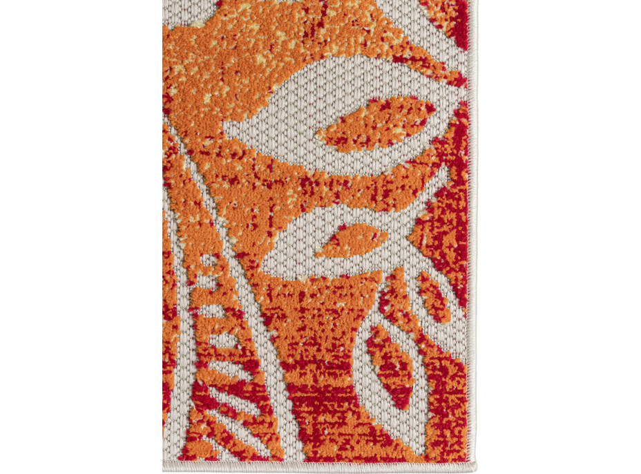 Kusový koberec AVENTURA Flowers - krémový/oranžový/modrý