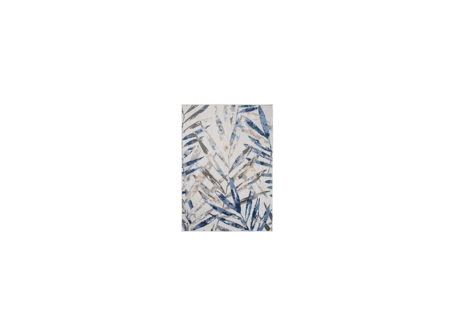 Kusový koberec AVENTURA Palm Leaves - béžový/modrý