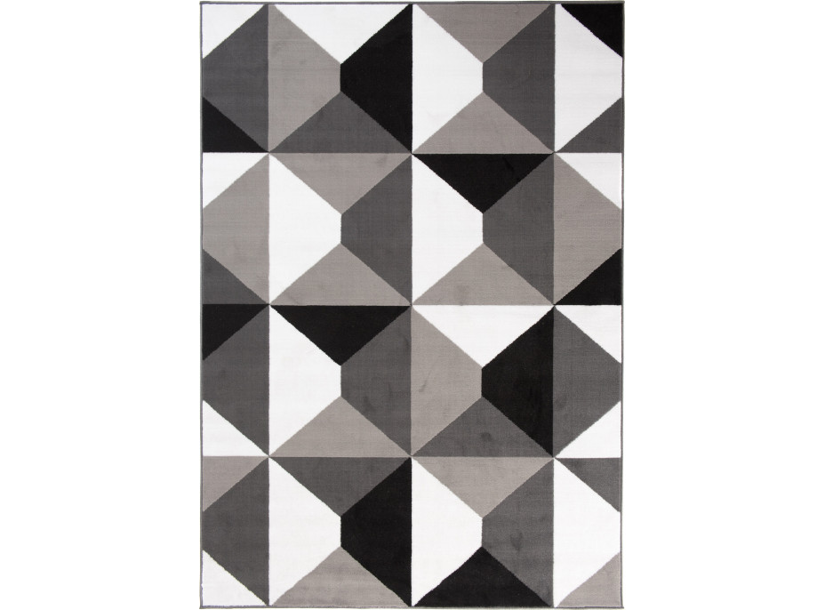Kusový koberec MAYA Prism - šedý/biely