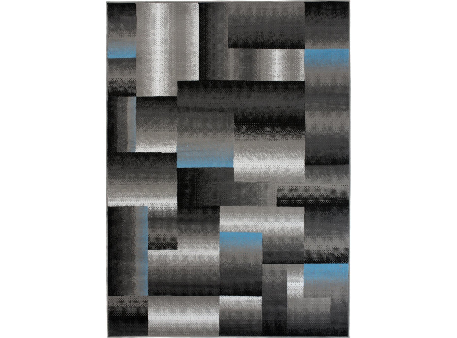 Kusový koberec MAYA Fragment - modrý/sivý
