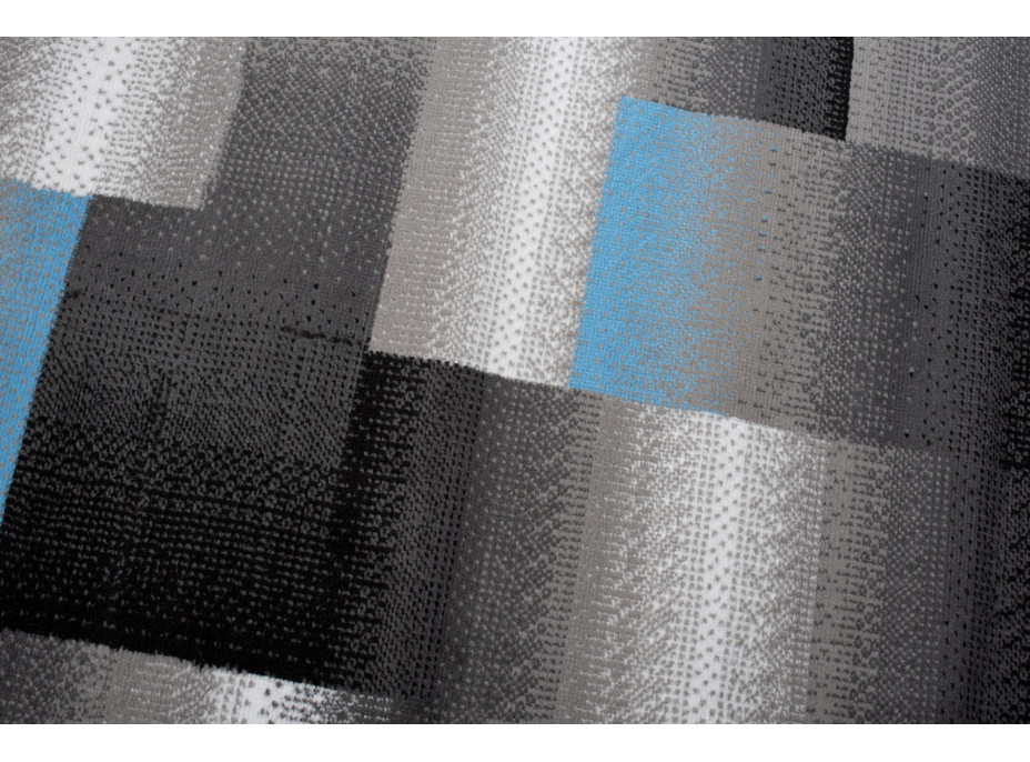Kusový koberec MAYA Fragment - modrý/sivý