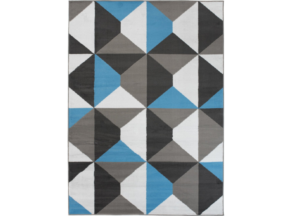 Kusový koberec MAYA Prism - modrý/sivý