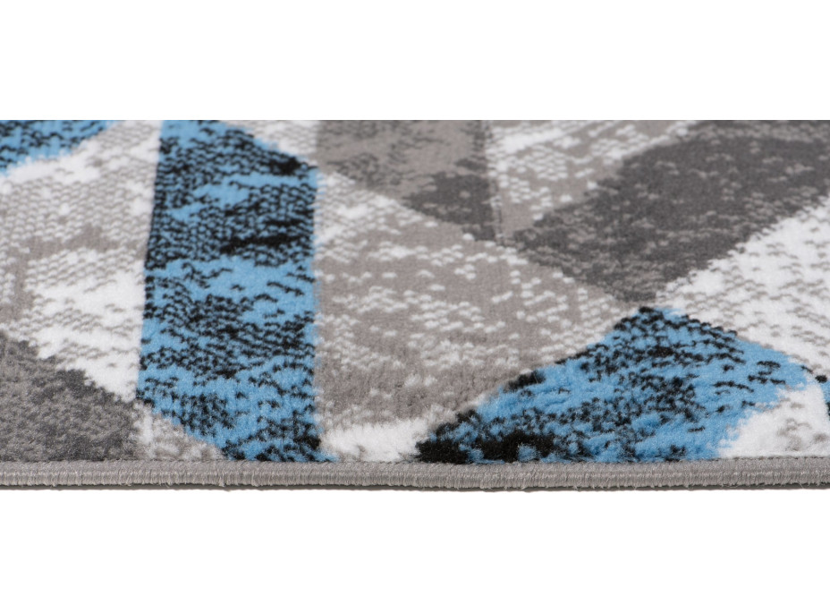 Kusový koberec MAYA Stripes - modrý/sivý