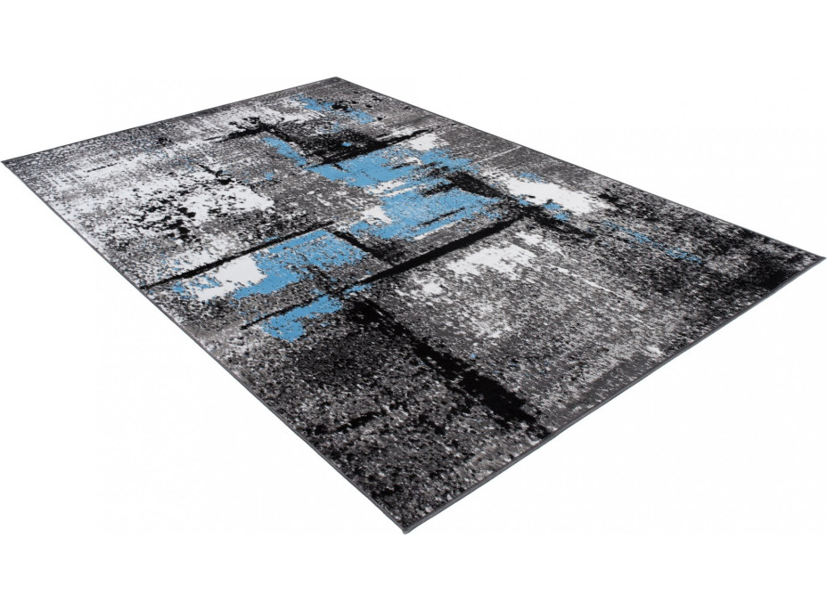 Kusový koberec MAYA Abstract - modrý/šedý